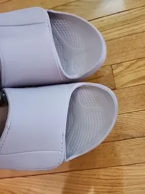 CROCS | Shoes | Oofos Oohaa Sports Flexlight Lavender Wedge Slide ...